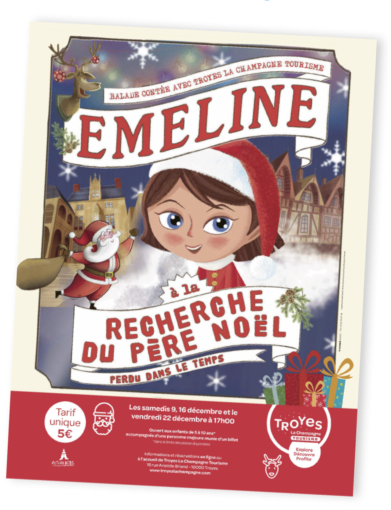 À la recherche du PÈRE NOËL perdu dans le temps AVEC ÉMELINE